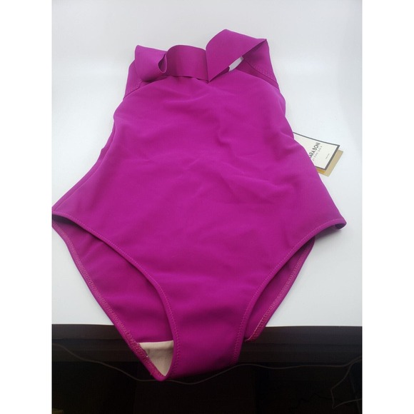 NEW Chiara Boni La Petite Robe bine one-piece swimsuit cyclamen IT38/ US2 - Picture 3 of 8